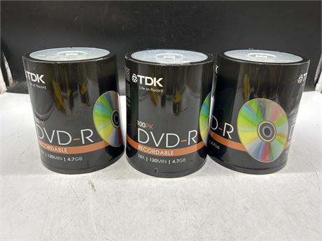3 TDK 100 PACK DVD-R