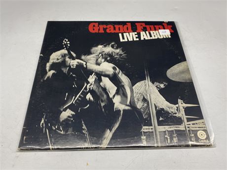 GRAND FUNK - LIVE ALBUM DOUBLE VINYL - EXCELLENT (E)