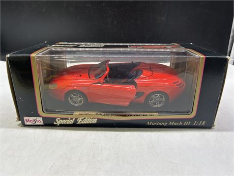 1:18 SCALE DIECAST MUSTANG MACH III IN BOX