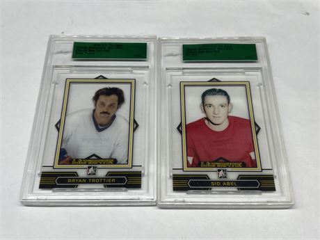 BRYAN TROTTIER & SID ABEI I.T.G. ULTIMATE BASE GOLD CARDS