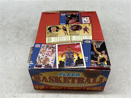 36 UNOPENED 1991 FLEER NBA PACKS