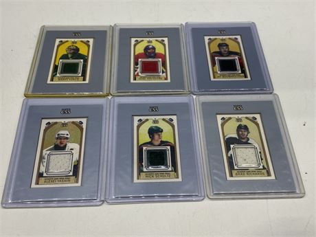 (6) 2003/04 TOPPS C-55 JERSEY CARDS