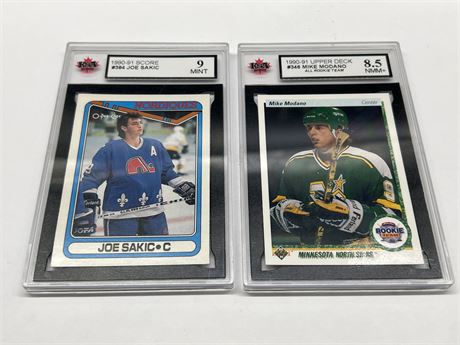 2 GRADED NHL CARDS