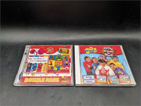 RARE -WIGGLES MUSIC CDS - ONE SEALED - ONE MINT CONDITION