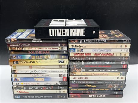 25+ HIGHER VALUE / COLLECTABLE DVDS - 2 SEALED