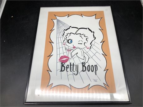 FRAMED BETTY BOOP PICTURE (BOOTS 2006 16x20)