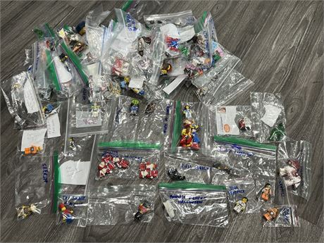 LARGE LOT OF LEGO MINI FIGURES - MOST TAGGED