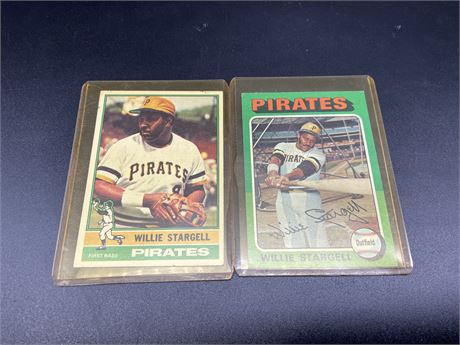 (2) WILLIE STARGELL 70’s CARDS