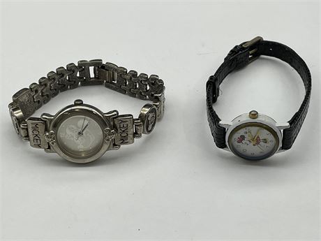 PAIR OF MINNIE MOUSE WATCHES