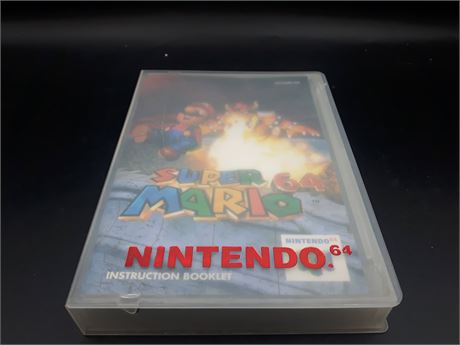 SUPER MARIO 64  WITH MANUAL - EXCELLENT CONDITION - N64