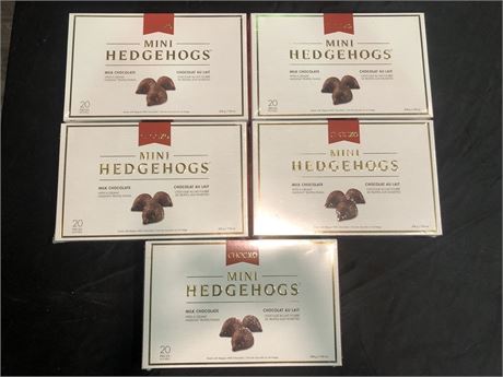 5 BOXES HEDGEHOGS (BB: 08/2020)