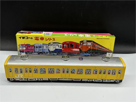 VINTAGE ICHIKO TIN LITHO TRAIN IN ORIGINAL BOX (17.5” LONG)