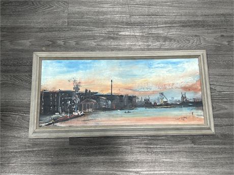 ORIGINAL OIL ON BOARD PAINTING - 30”x15”