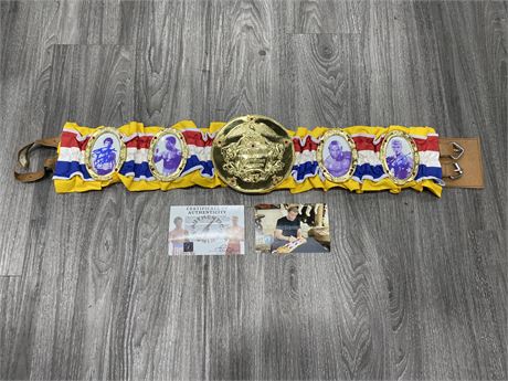 ROCKY BALBOA CHAMPIONSHIP BELT (Full scale) SIGNED BY S.STALLONE & D.LUNDGREN