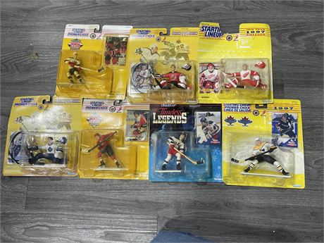 (7 SEALED) STARTING LINEUP NHL FIGURES