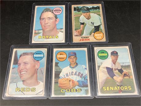 5 1960s MLB CARDS
