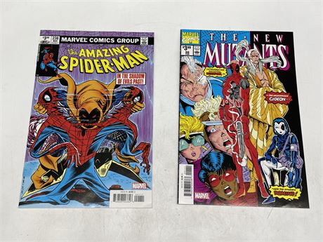 THE AMAZING SPIDER MAN NO. 238 AND THE NEW MUTANTS NO. 98 REPRINTS