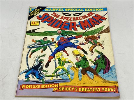 VINTAGE 1975 SPIDER-MAN LARGE COMIC - COLLECTORS ISSUE