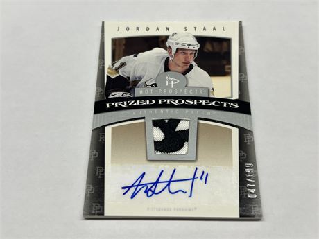 2006/07 UD HOT PROSPECTS JORDAN STALL AUTO / PATCH #47/199