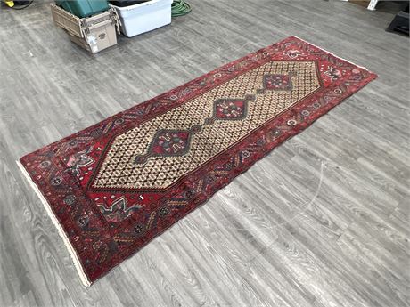 VINTAGE HAND KNOTTED PERSIAN CARPET - 43”x119”