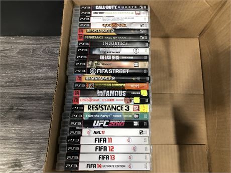 PS3 GAMES (Some region 3 all English/works on all regions)