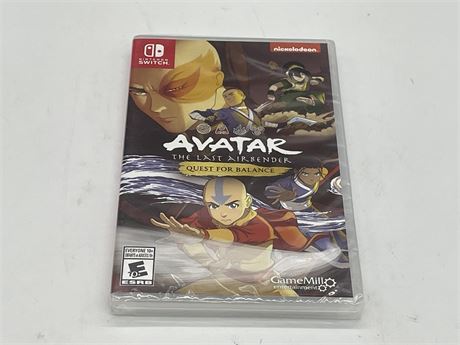 SEALED - AVATAR THE LAST AIRBENDER QUEST FOR BALANCE - SWITCH