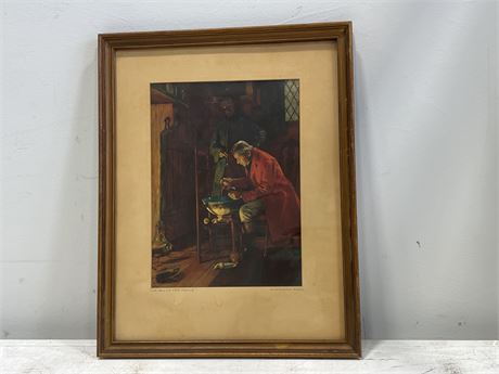 EARLY 1900’s “ITS ALL IN THE MIXING” BY W.VERPLANK BIRNEY IN FRAME - 13”x17”