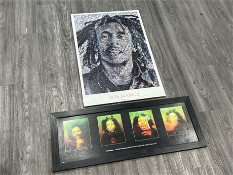 2 BOB MARLEY PICTURES (Largest is 24”x35”)