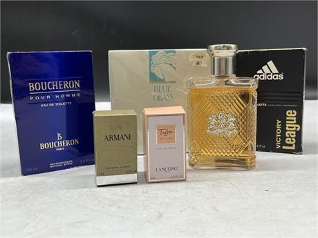 LOT OF 6 COLOGNE AND PERFUME