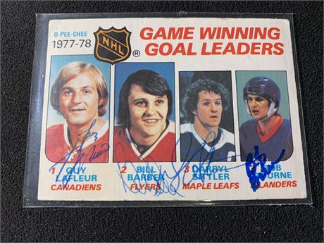 78’ LEGENDS SIGNED CARD GOOD CONDITION