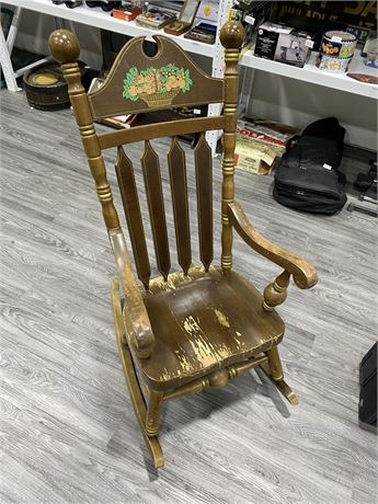 WOODEN ROCKING CHAIR (4ft tall)