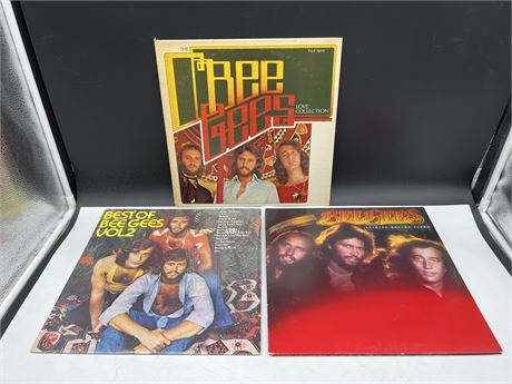 3 BEE GEES RECORDS - VG+
