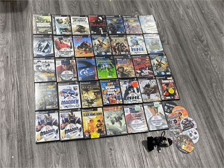 41 PS2 GAMES & MICROPHONE ARRAY SYSTEM
