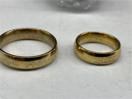 HIS & HERS LORD OF THE RINGS ONE RING
