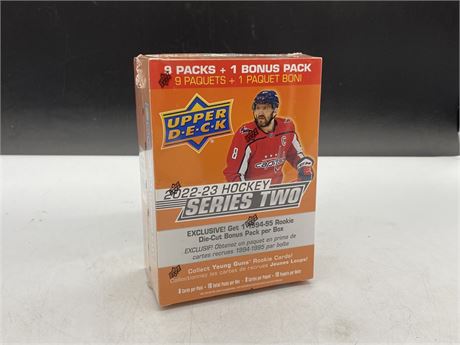 SEALED 2022/23 NHL UD SERIES TWO BOX WITH BONUS PACK