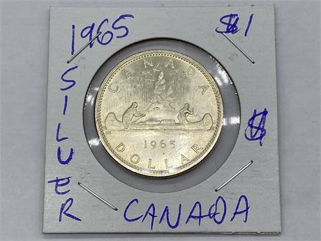 1965 SILVER CANADIAN DOLLAR