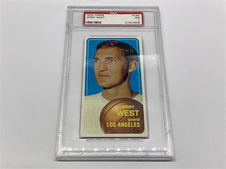 PSA 7 JERRY WEST 1970 TOPPS CARD
