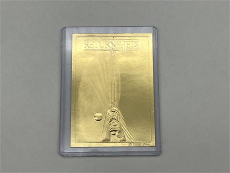 STAR WARS: RETURN OF THE JEDI LIMITED EDITION 23K GOLD CARD