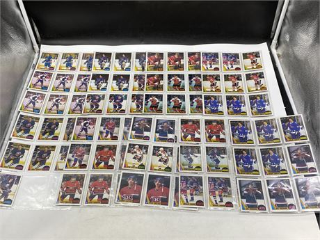 9 PAGES 1987 O-PEE-CHEE NHL HOCKEY CARDS SUPERSTARS AND HALL OF FAMERS