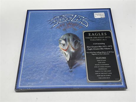 SEALED EAGLES - THEIR GREATEST HITS VOLUMES 1 & 2 2 LP