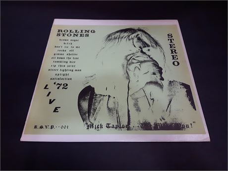 (BOOTLEG) ROLLING STONES - '72 LIVE  - EXCELLENT CONDITION