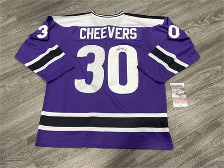 GERRY CHEEVERS SIGNED JERSEY W/JSA COA SIZE XL