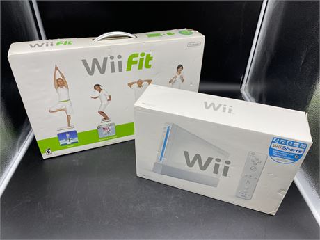 NINTENDO WII, WII FIT, & WII SPORTS (All like new)