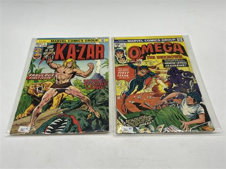 2 FIRST ISSUE MARVEL COMICS