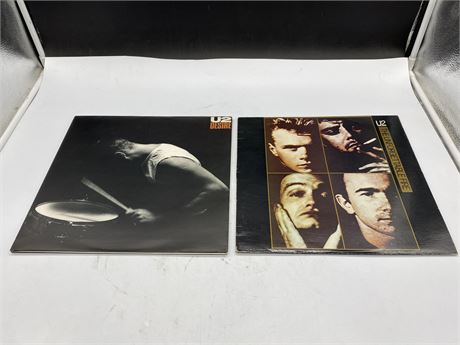 2 U2 RECORDS - BOTH VG+