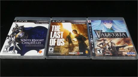 EXCELLENT CONDITION - COLLECTION OF 3 PS3 GAMES