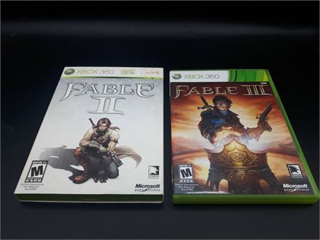 COLLECTION OF FABLE GAMES - VERY GOOD CONDITION - XBOX 360