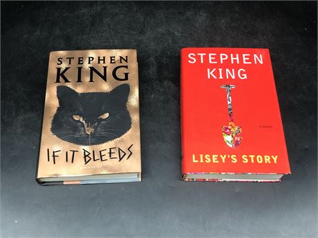 2 FIRST EDITION STEPHEN KING BOOKS (IF IT BLEEDS 2020, LISEY’S STORY 2006)