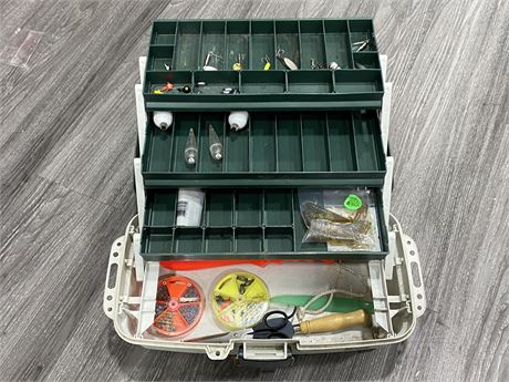FISHING TACKLE BOX W/ CONTENTS