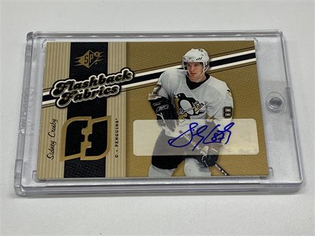 SPX CROSBY AUTOGRAPHED JERSEY CARD - 2006 UPPERDECK